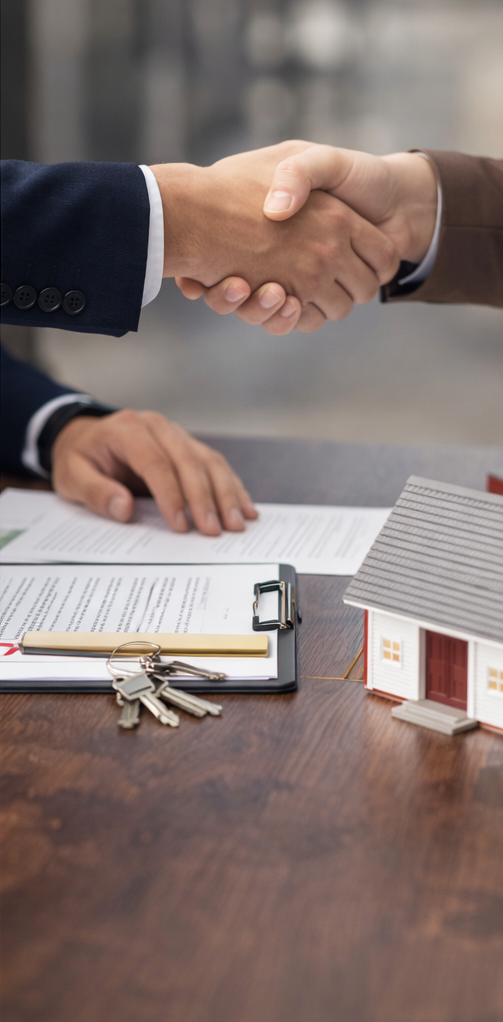 Real estate closing handshake